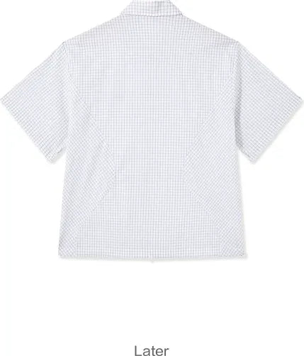 Structured Plaid Short-Sleeve Shirt