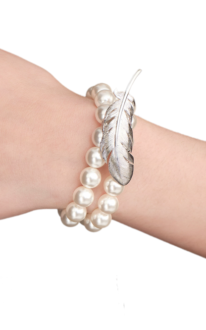 Feather Double Layer Bracelet