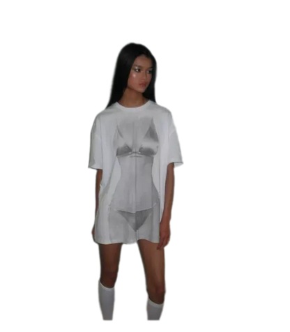 Bikini Illusion Cotton Tee