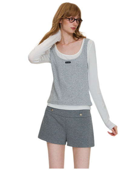 Modal Napoleon Button Shorts