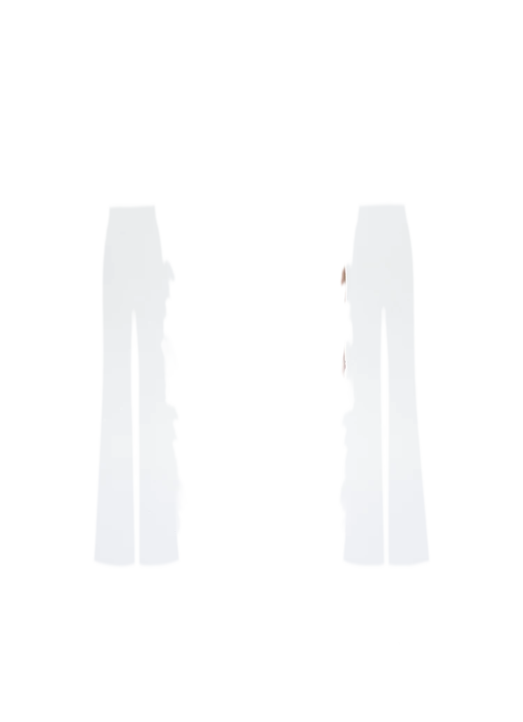 Denim Cargo Straight Pants