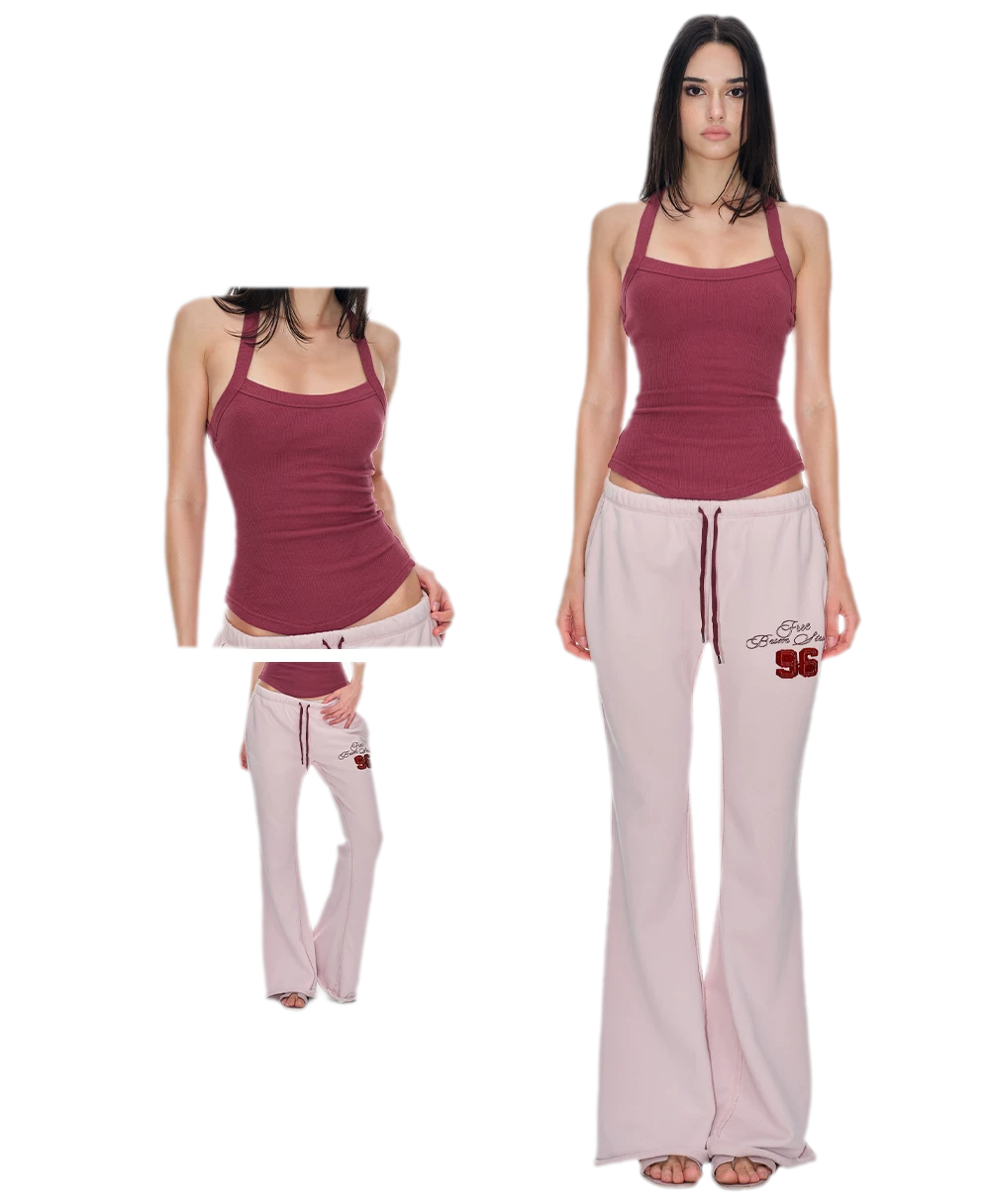 Cross-Back Ribbed Tank