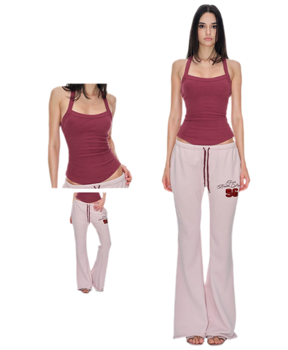Cross-Back Ribbed Tank
