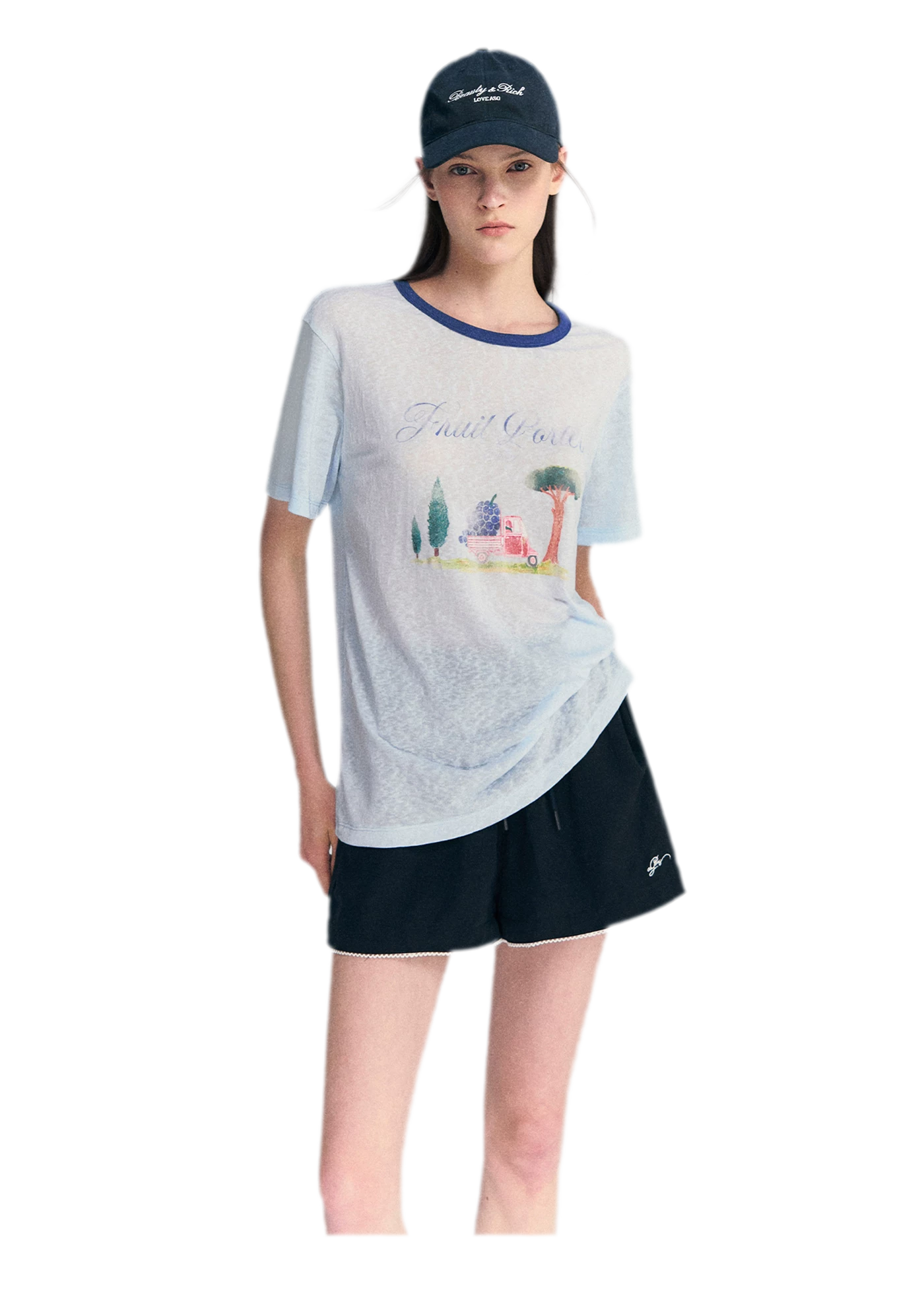 Lyocell Print T-Shirt