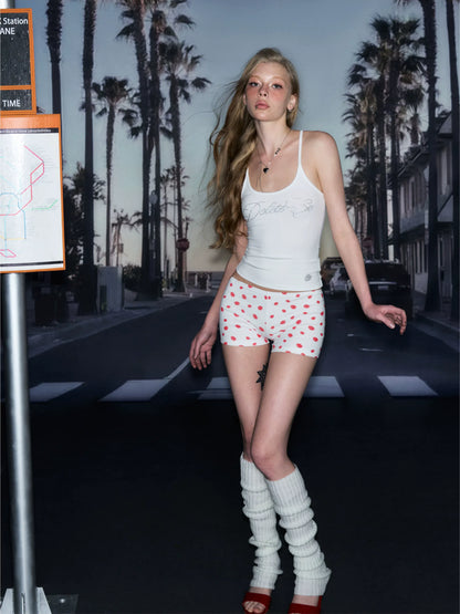 Strawberry Print Lounge Shorts