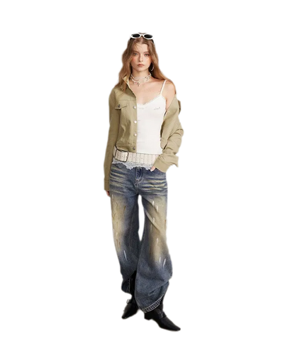 Spitzen-Camisole mit Raffungen und figurbetontem Schnitt