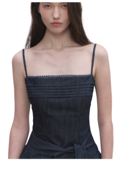 Tie Waist A-Line Dress