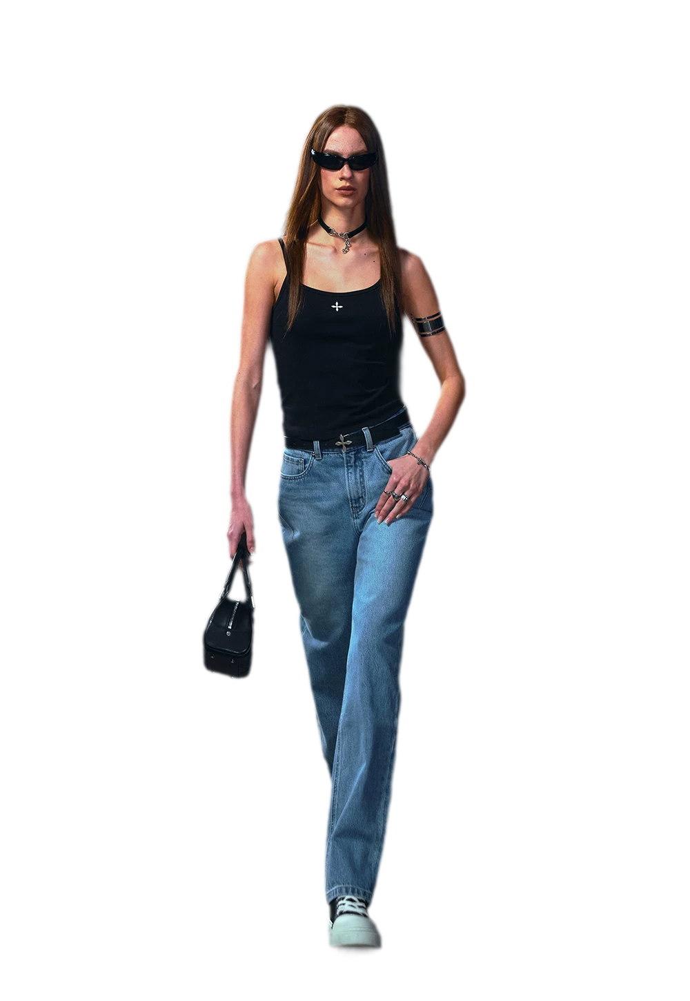 Vintage Style Adjustable Strap Top