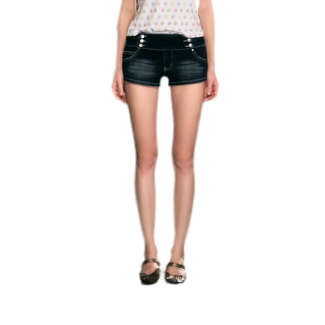Y2K Low-Rise Denim Shorts