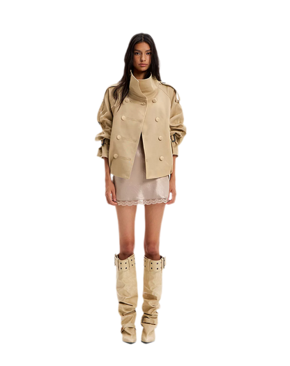 Pointed Slouchy Knee-High Boots