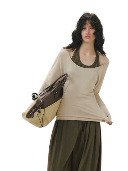 Leopard Layered Long-Sleeve T-Shirt