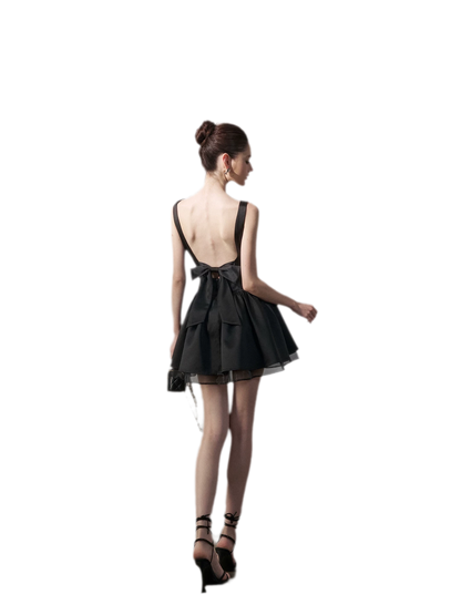 Bow Back Mini Dress