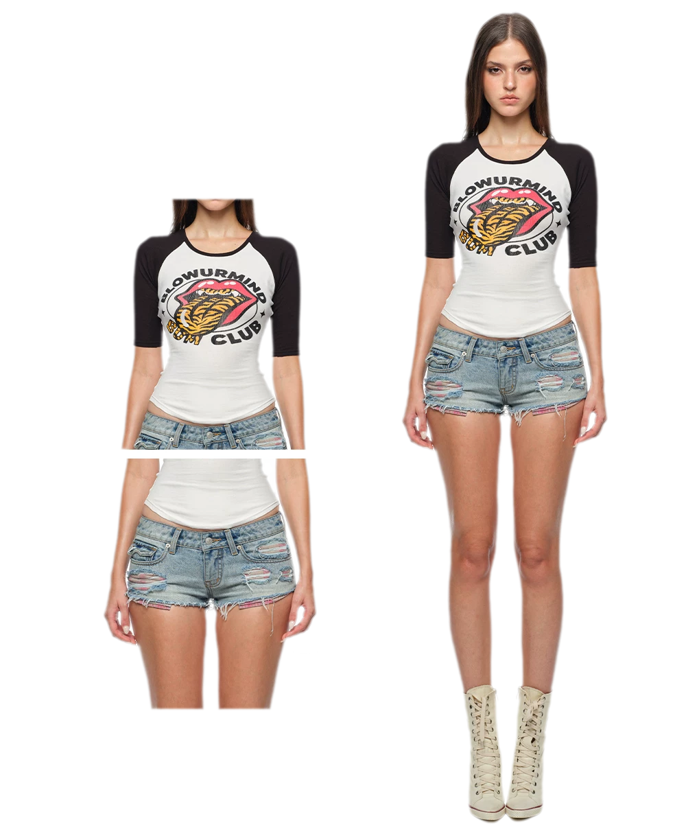 Pocket Patch Denim Shorts