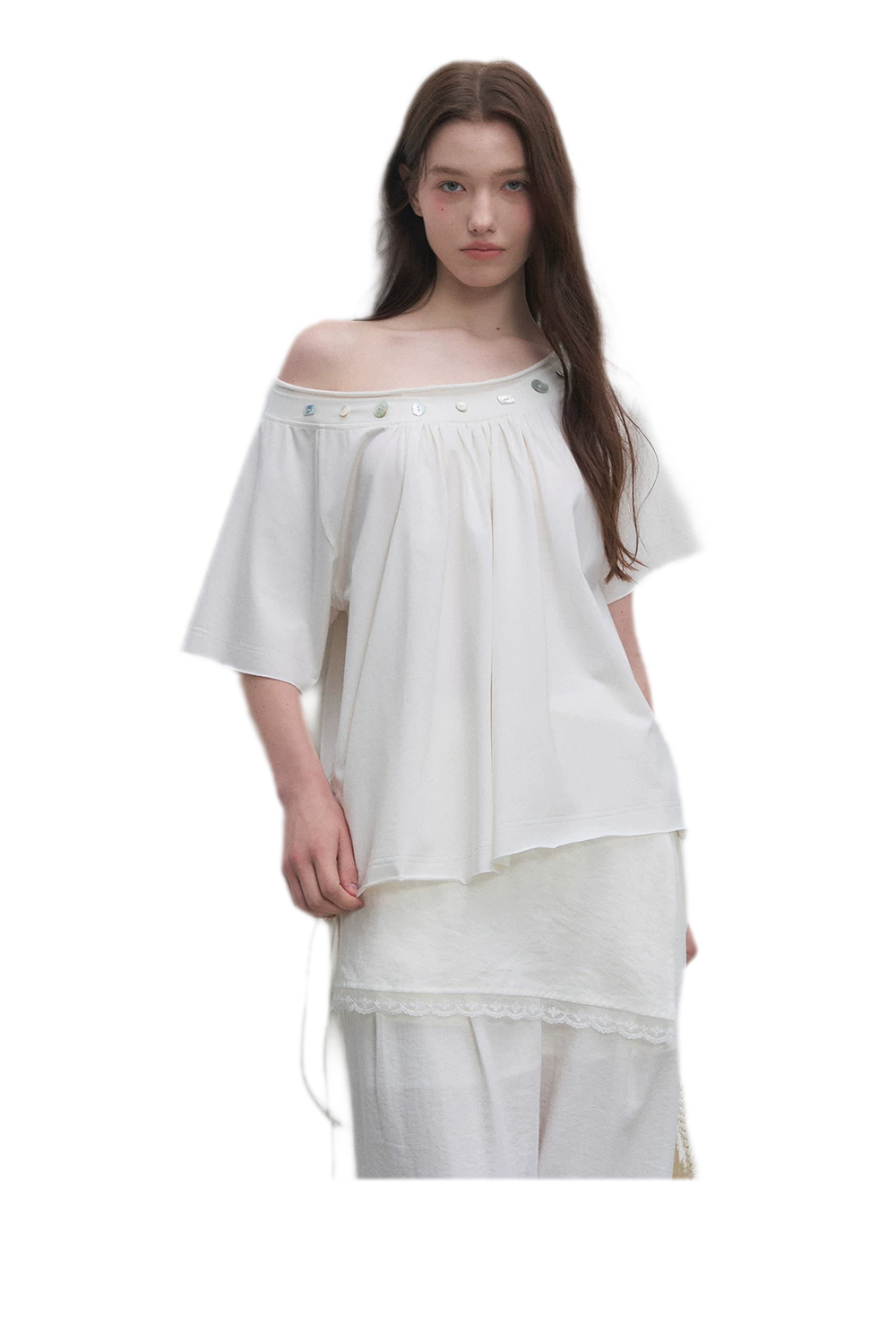 Modal Asymmetric Draped Top