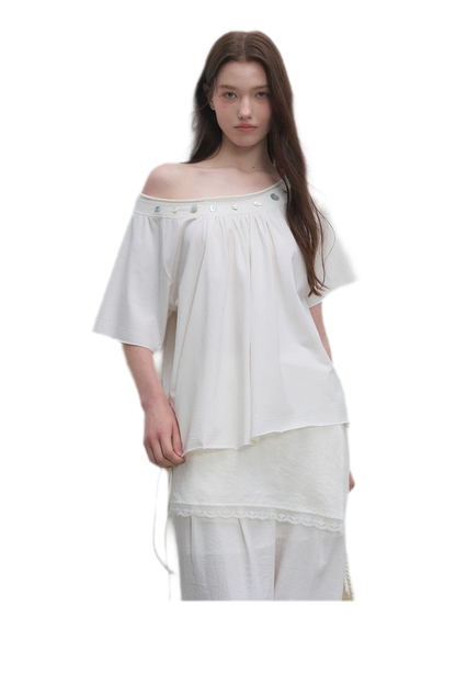 Modal Asymmetric Draped Top