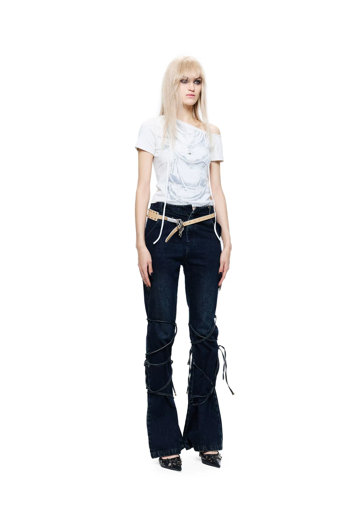Light Asia T-shirt with Lace and Print