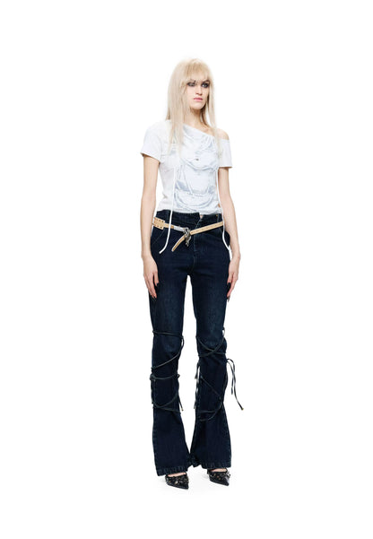 Light Asia T-shirt with Lace and Print