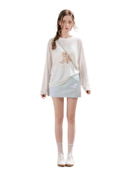 Hand-Painted Deer Shirt