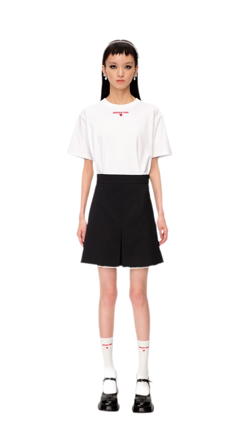 Cotton Logo Heart T-Shirt