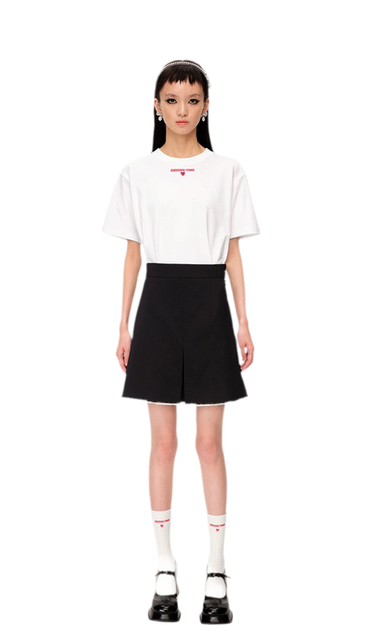 Cotton Logo Heart T-Shirt