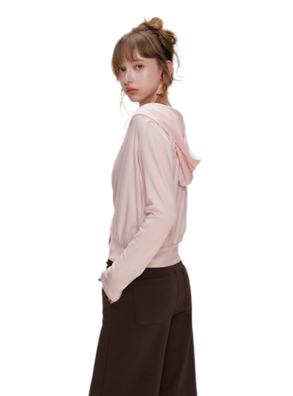 Wrap V-Neck Knitwear Set