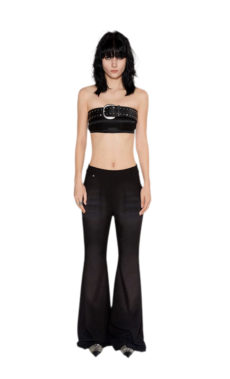 Distressed Studded PU Belt