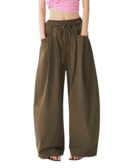 Double Waist Relaxed Pants