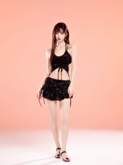 Skirt Shorts Bikini Set