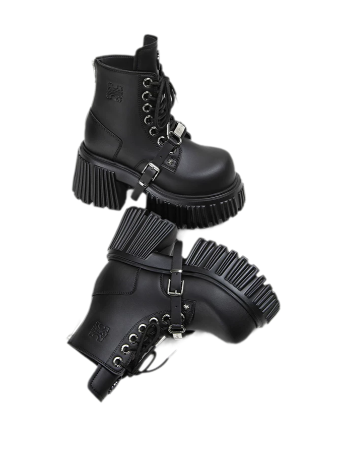 Gothic Platform Ankle Boots