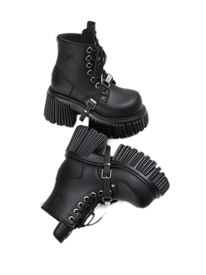 Gothic Platform Ankle Boots