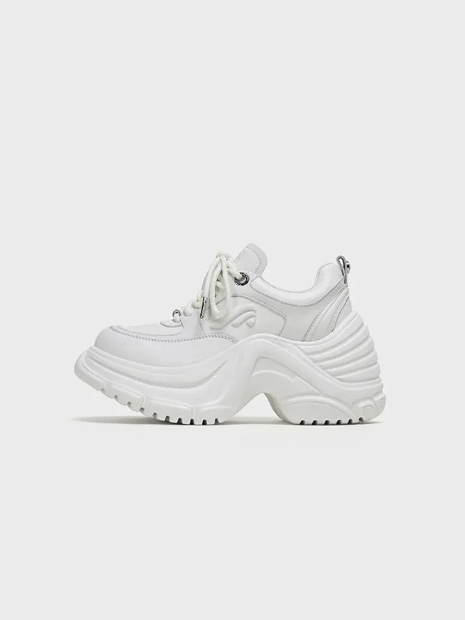 Leather Sculpted Dad Shoes