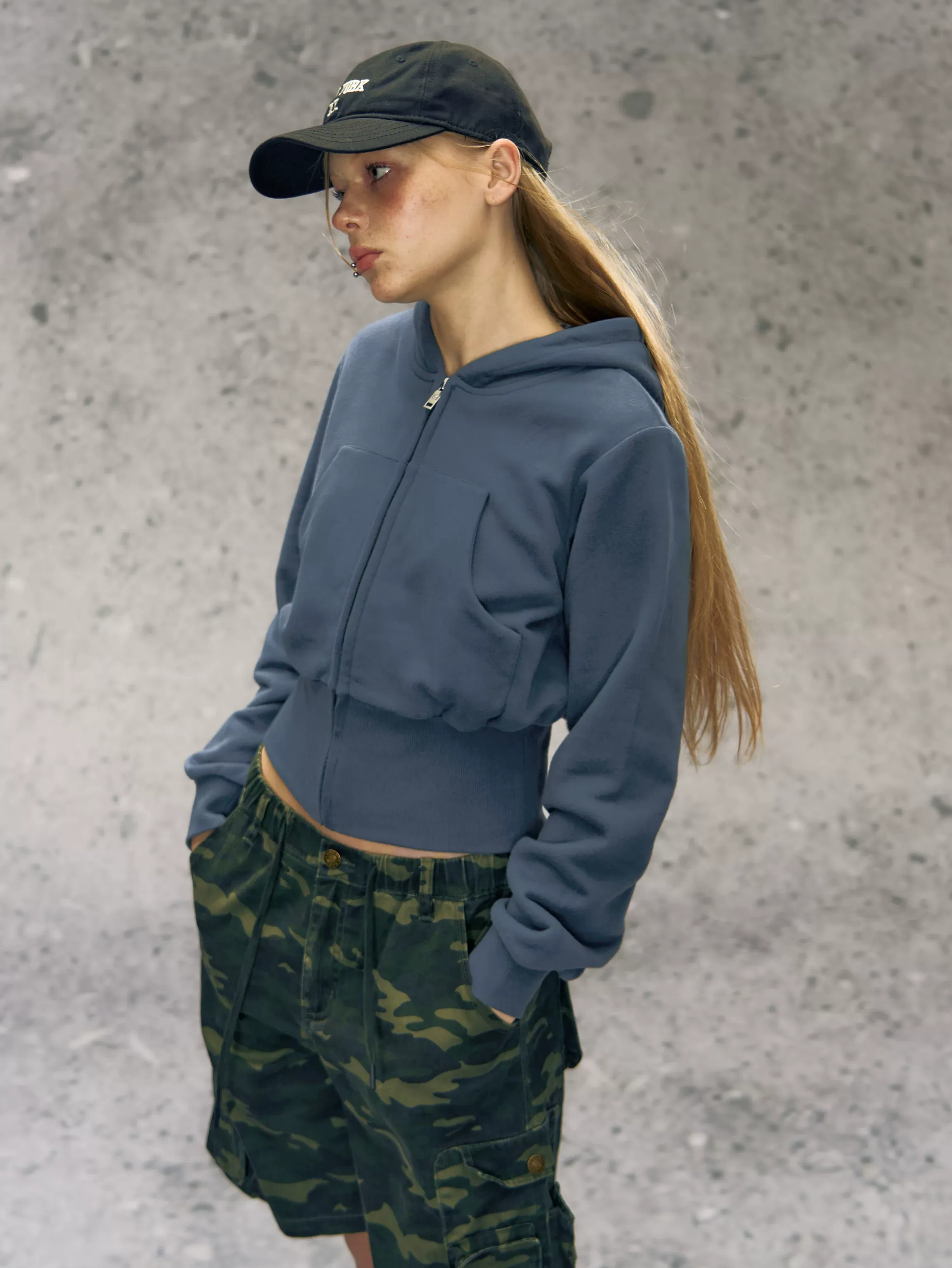 Colorblock Zip Hoodie