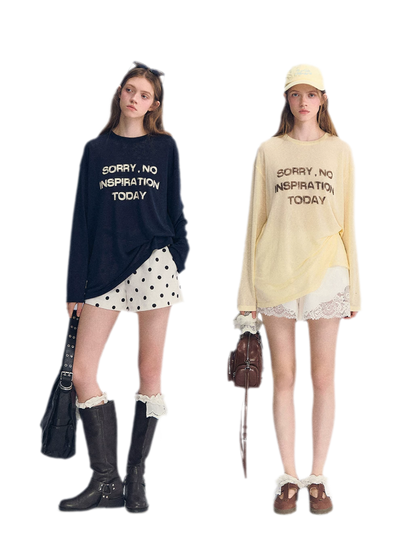 Lyocell Print Long Sleeve Top