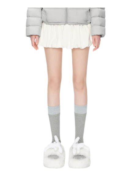 Furry Single-Strap Open-Toe Slippers