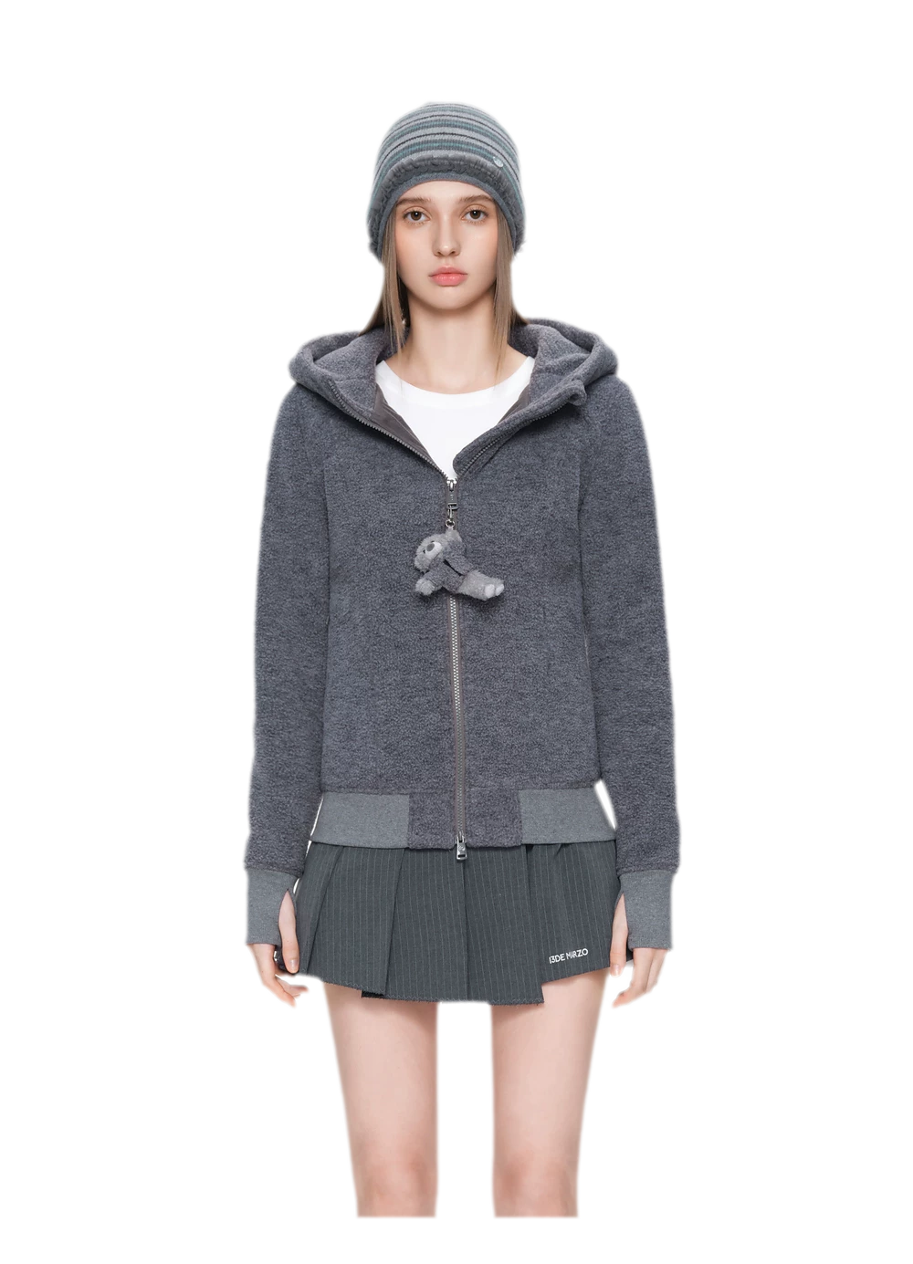 Soft Fleece Slim-Fit Hooded Jacket