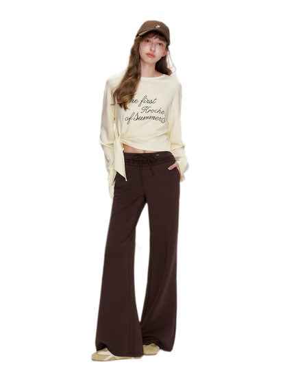 Contrast Logo Cropped T-Shirt