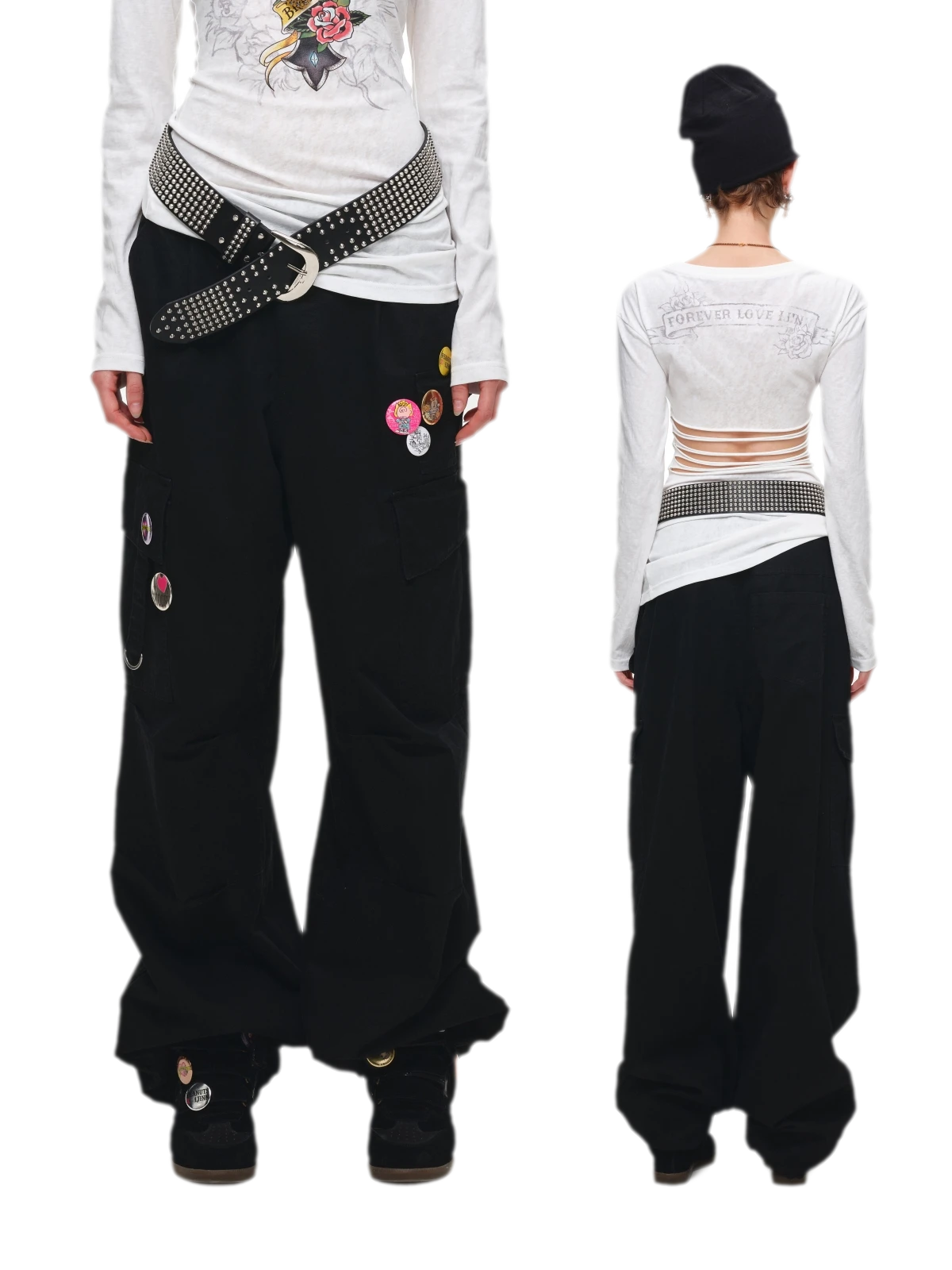 Washed Cargo Pants