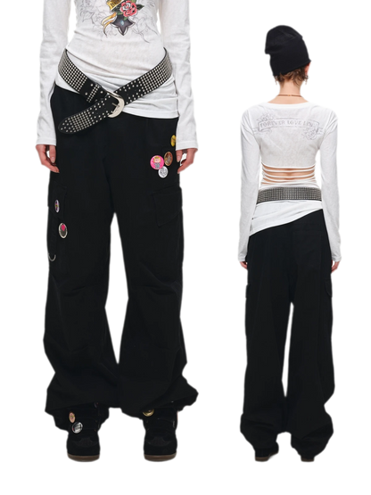 Washed Cargo Pants