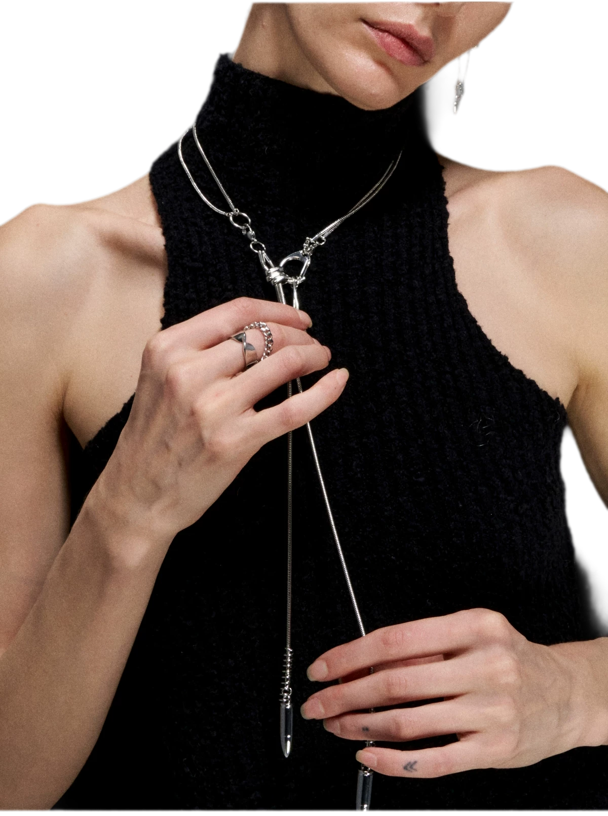 Punk Fishbone Necklace