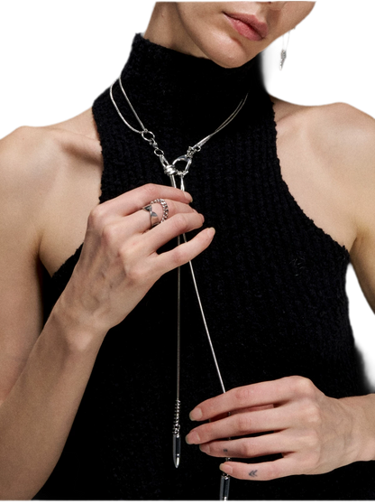 Punk Fishbone Necklace