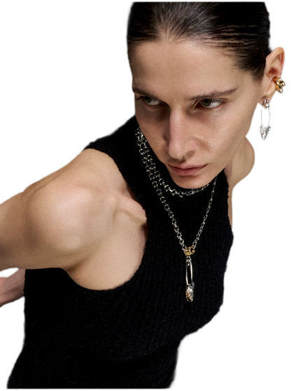 Punk Fishbone Necklace