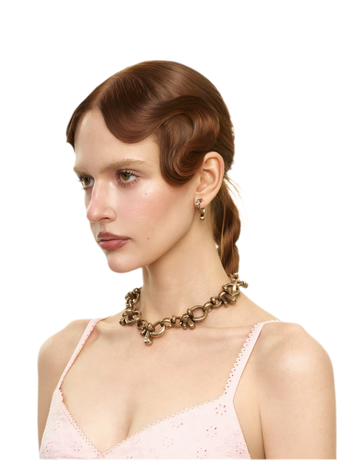 Vintage Bow Choker Necklace