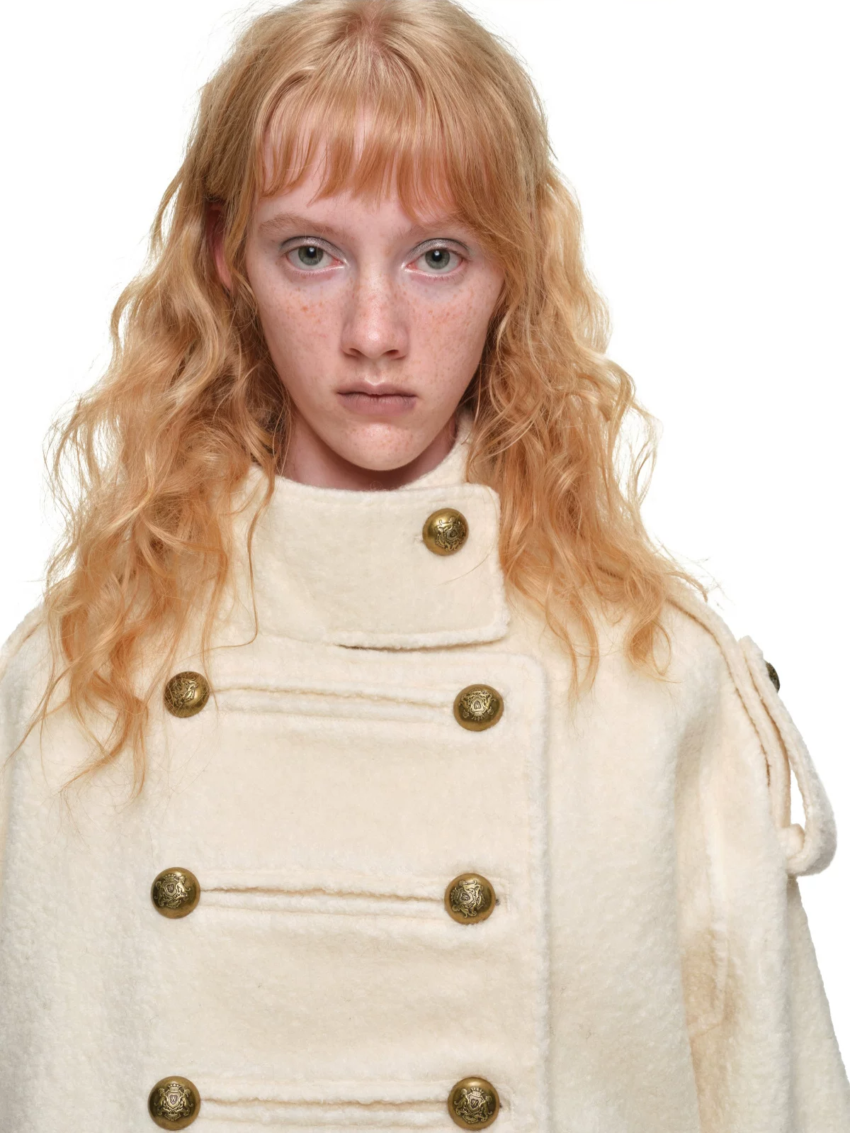 Wool Blend Napoleon Coat