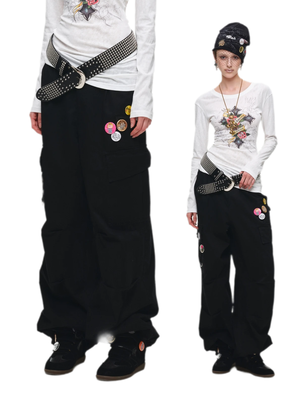 Washed Cargo Pants