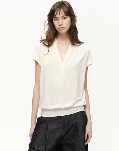 Lyocell V-Neck Tee