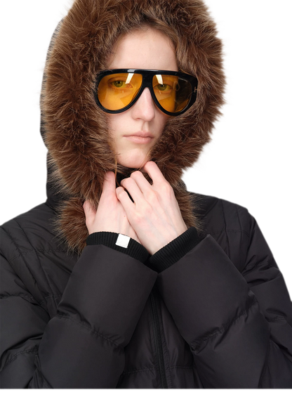 Perlmuttglänzende Steppdaunenjacke
