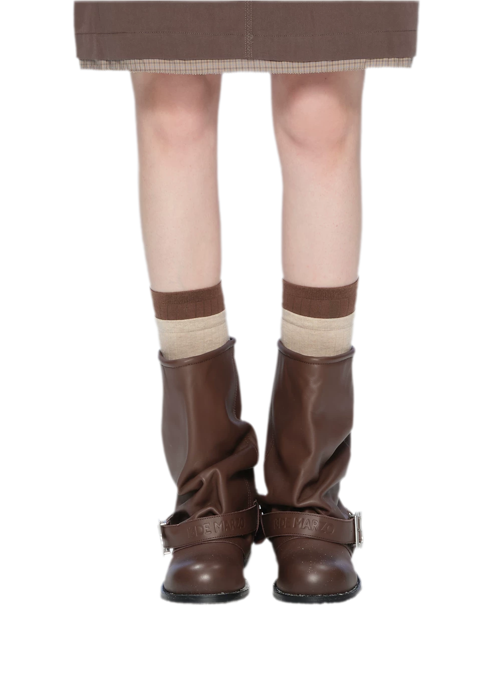 Distressed Slouch Ankle Boots