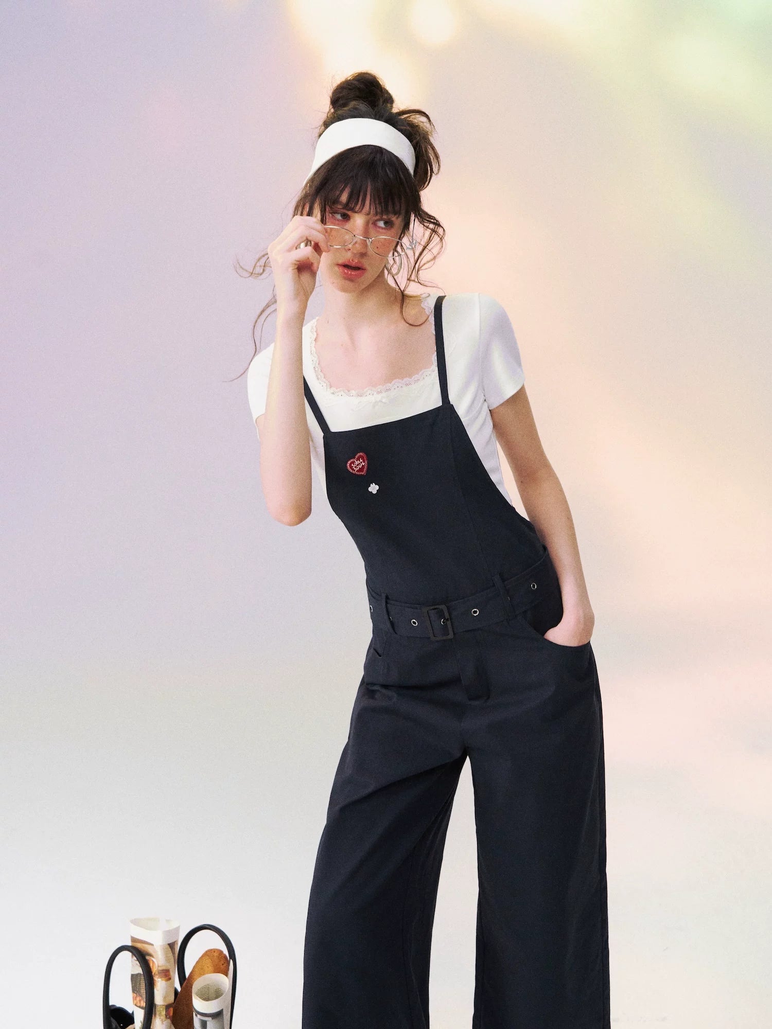 Vintage Relaxed Straight-Leg Overalls