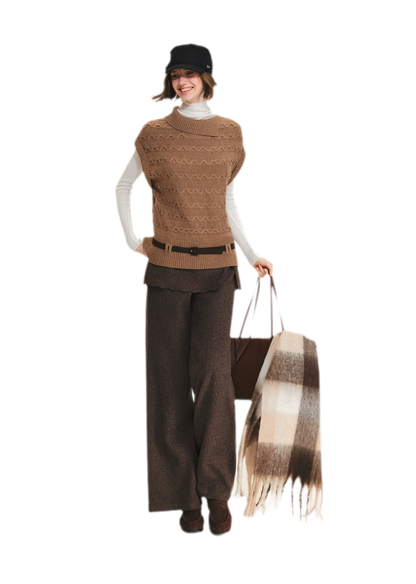 Weicher karierter Oversize-Schal mit Fransen