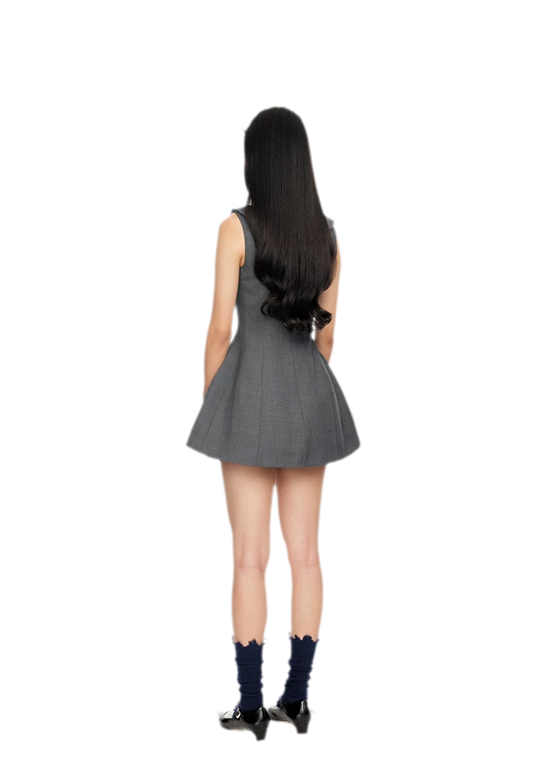 Elegant Side Bow A-Line Dress